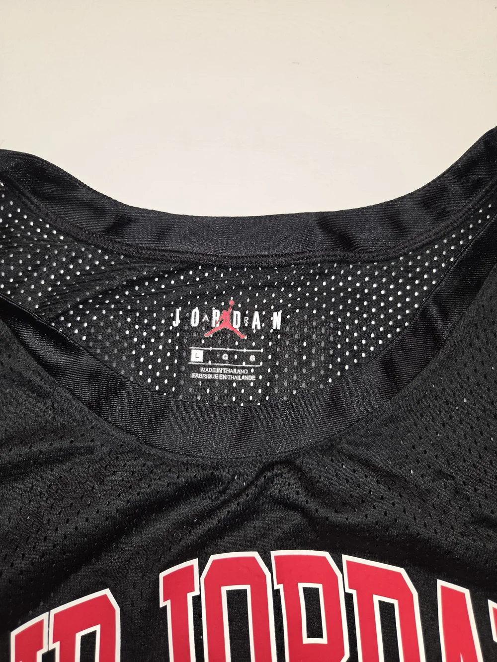 Air Jordan 23 Black Red Mesh Basketball Jersey